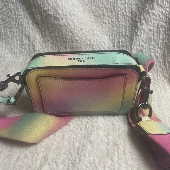 MARC JACOBS Snapshot Shoulder Bag PVC Multi pastel color Crossbody Bag - Picture 7 of 13